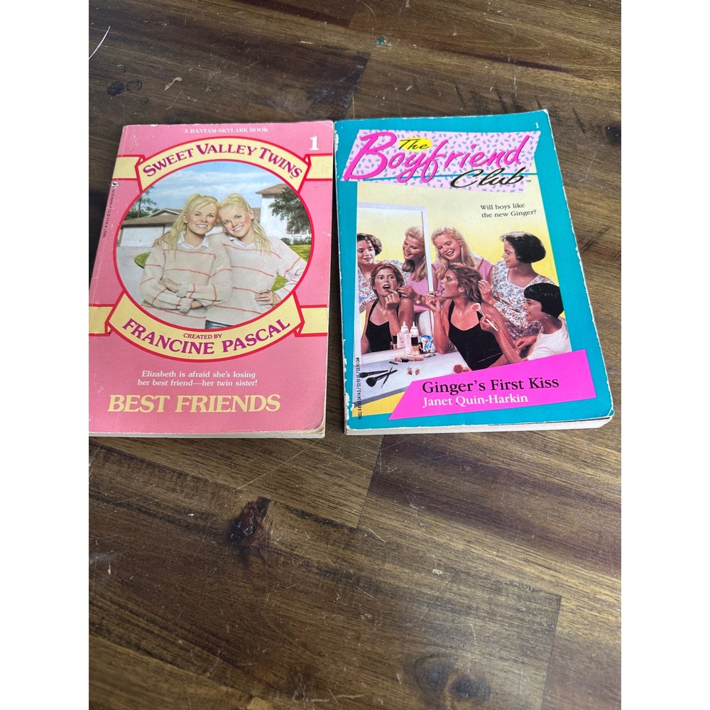 Vintage Sweet Valley Twins 1 Best Friends & The Boyfriend Club 1 Paperback Lot